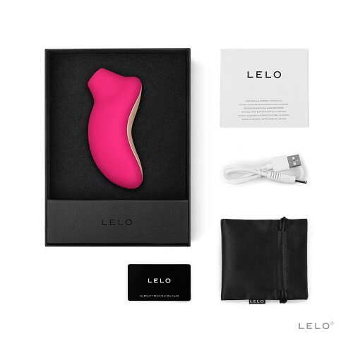 LELO SONA Sonic Clitoral Massager - Cerise Sensual Secret Boutique