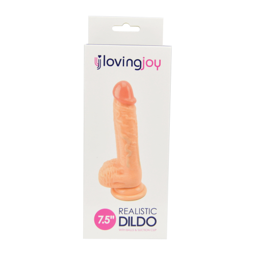 Loving Joy Realistic Dildo with Balls and Suction Cup 7.5 Inch Sensual Secret Boutique