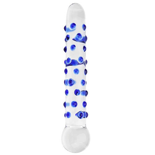 Spectrum Nubby Textured Glass Dildo Sensual Secret Boutique