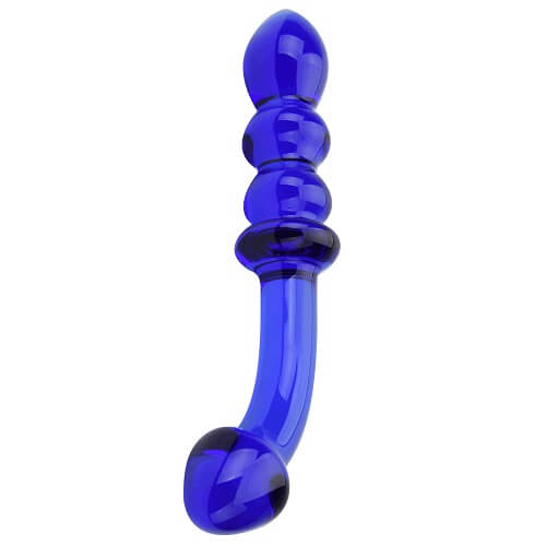 Spectrum Ribbed G-Spot Glass Dildo Sensual Secret Boutique