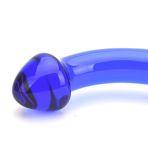 Spectrum Ribbed G-Spot Glass Dildo Sensual Secret Boutique