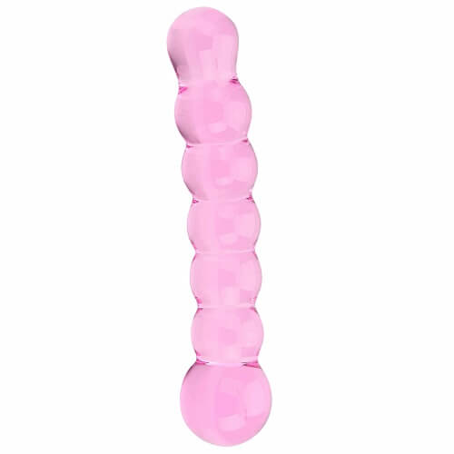 Spectrum Ribbed Glass Dildo Sensual Secret Boutique