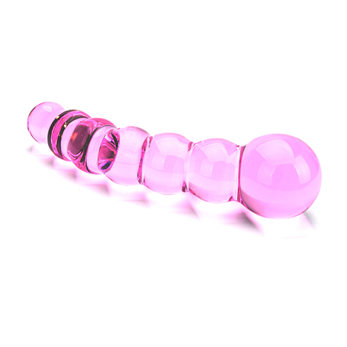 Spectrum Ribbed Glass Dildo Sensual Secret Boutique