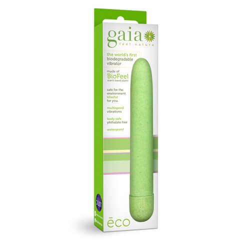 Gaia Biodegradable Eco Vibrator Green Sensual Secret Boutique