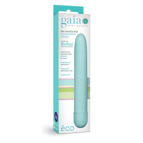 Gaia Biodegradable Eco Vibrator Blue Sensual Secret Boutique