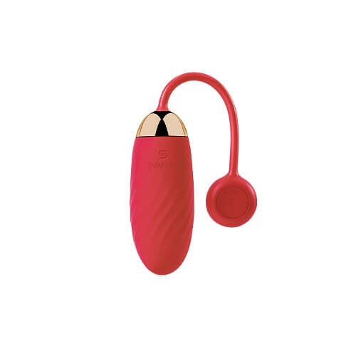 Svakom Ella APP Controlled Silicone Vibrating Egg  Red Sensual Secret Boutique