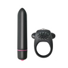 Vibrating Cockring and 10 Function Bullet Couples Kit Sensual Secret Boutique