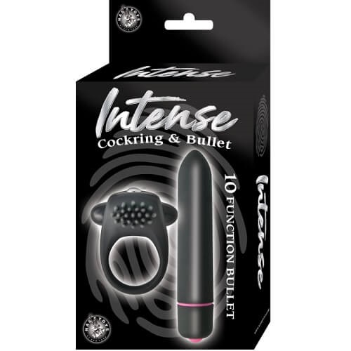 Vibrating Cockring and 10 Function Bullet Couples Kit Sensual Secret Boutique