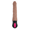 Realistic Warming 7 inch Vibrating Dildo Brown Sensual Secret Boutique