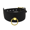 Bound Noir Nubuck Leather Collar with O Ring Sensual Secret Boutique