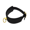 Bound Noir Nubuck Leather Collar with O Ring Sensual Secret Boutique