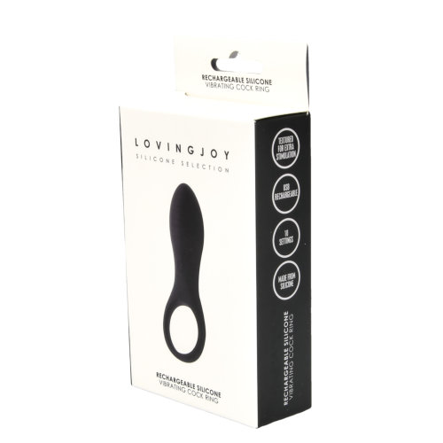 Loving Joy Rechargeable Silicone Vibrating Cock Ring Sensual Secret Boutique