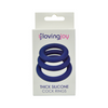 Loving Joy Thick Silicone Cock Rings 3 Pack Sensual Secret Boutique