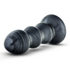 Jet Black Jack Large Ribbed Butt Plug 7 inches Sensual Secret Boutique