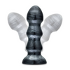 Jet Black Jack Large Ribbed Butt Plug 7 inches Sensual Secret Boutique