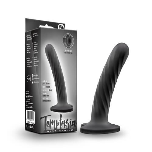 Twist Silicone Dildo with Suction Cup Medium Sensual Secret Boutique