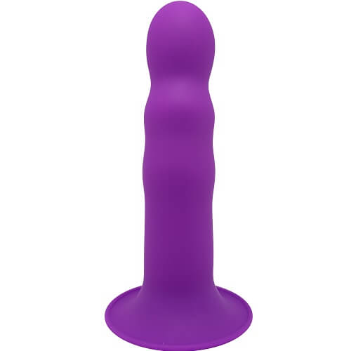 Adrien Lastic Cushioned Core Suction Cup Ribbed Silicone Dildo 7 Inch Sensual Secret Boutique