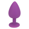 Loving Joy Jewelled Silicone Butt Plug Purple -Large Sensual Secret Boutique