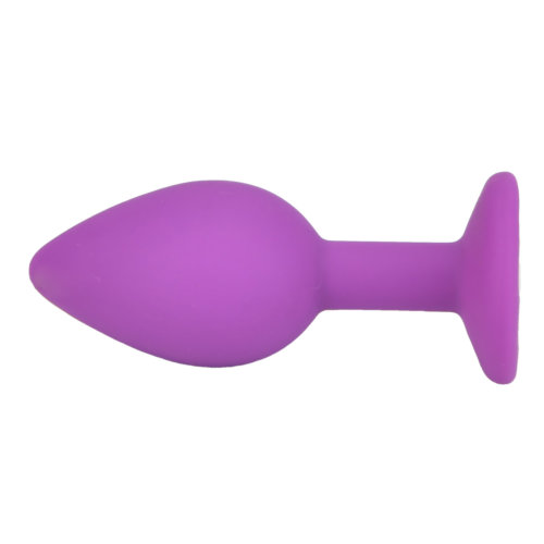 Loving Joy Jewelled Silicone Butt Plug Purple -Small Sensual Secret Boutique