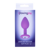 Loving Joy Jewelled Silicone Butt Plug Purple -Small Sensual Secret Boutique