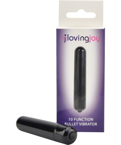 Loving Joy 10 Function Obsidian Bullet Vibrator Sensual Secret Boutique