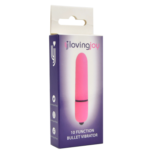 Loving Joy 10 Function Pink Bullet Vibrator Sensual Secret Boutique