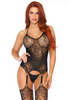 Leg Avenue Lace Suspender Bodystocking One Size Sensual Secret Boutique