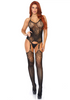 Leg Avenue Lace Suspender Bodystocking One Size Sensual Secret Boutique