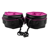 Bound to Please Pink & Black Wrist Cuffs Sensual Secret Boutique