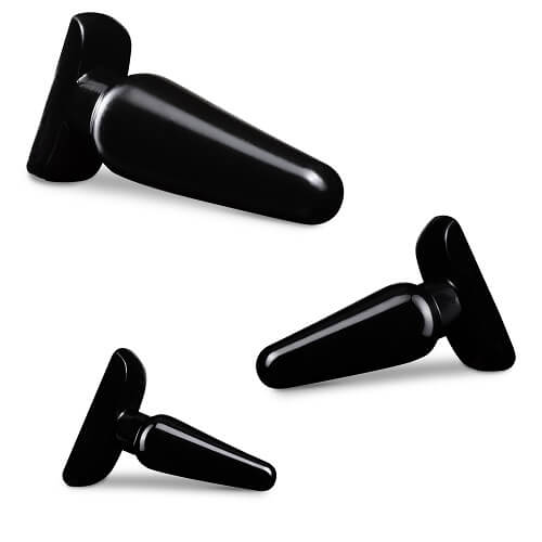 Anal Adventures Basic Plug Kit Black Sensual Secret Boutique