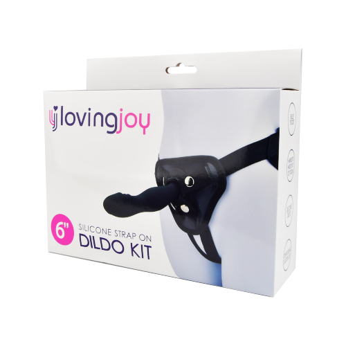 Loving Joy 6 Inch Silicone Strap On Dildo Kit Sensual Secret Boutique