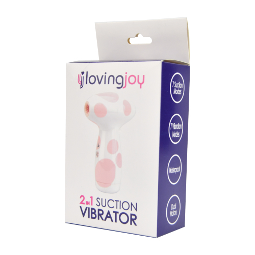 Loving Joy 2 in 1 Suction Vibrator Jumbo Dot Sensual Secret Boutique