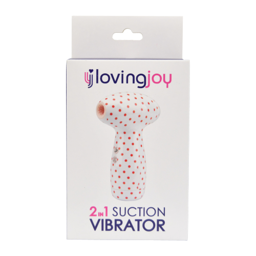 Loving Joy 2 in 1 Suction Vibrator Polka Dot Sensual Secret Boutique