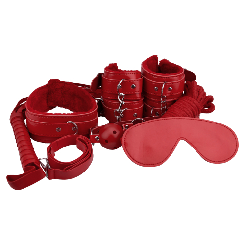 Loving Joy Beginner's Bondage Kit Red (8 Piece) Sensual Secret Boutique