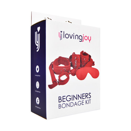 Loving Joy Beginner's Bondage Kit Red (8 Piece) Sensual Secret Boutique