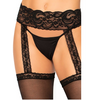 Leg Avenue Sheer Thigh High Stockings with attached Lace Garterbelt Sensual Secret Boutique