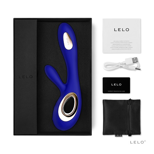 Lelo Soraya Wave Dual Action Vibrator Midnight Blue Sensual Secret Boutique