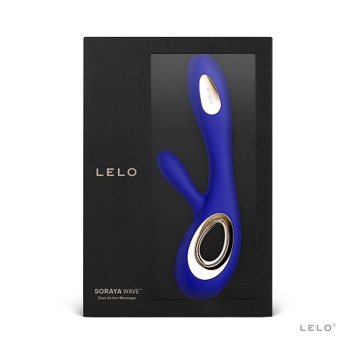 Lelo Soraya Wave Dual Action Vibrator Midnight Blue Sensual Secret Boutique