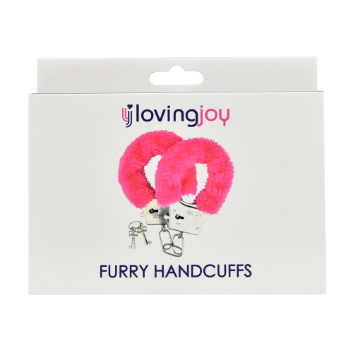 Loving Joy Furry Handcuffs Pink Sensual Secret Boutique