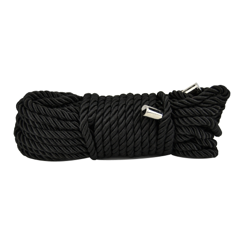 Bound to Please Silky Bondage Rope 10m Black Sensual Secret Boutique