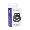 Loving Joy Thick Silicone Cock Rings 3 Pack Grey Sensual Secret Boutique