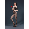 Moonlight Criss-Cross Cut-Out Crotchless Floral Bodystocking Black One Size Sensual Secret Boutique