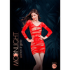 Moonlight Red Net Mini Dress One Size Sensual Secret Boutique