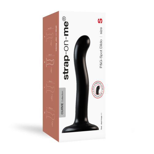 Strap-on-Me P&amp;G Spot Dildo Small Black Sensual Secret Boutique