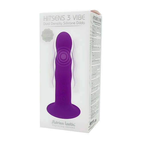 Adrien Lastic Dual Density Cushioned Core Vibrating Suction Cup Ribbed Silicone Dildo 7 Inch Sensual Secret Boutique