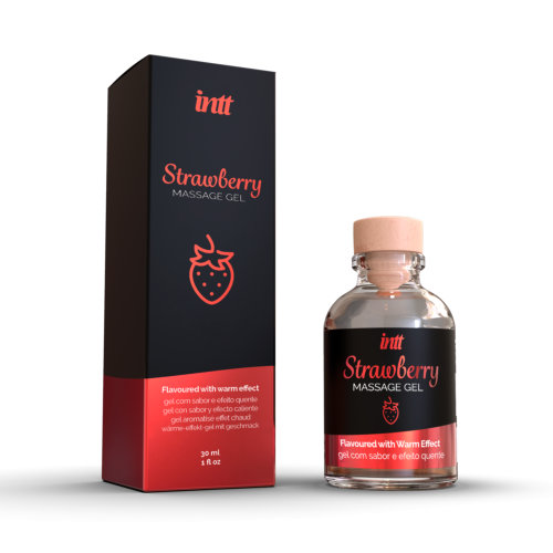 Intt Massage Gel Strawberry Flavour Sensual Secret Boutique