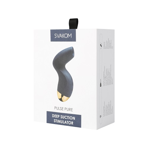 Svakom Pulse Pure Suction Stimulator Navy Blue Sensual Secret Boutique