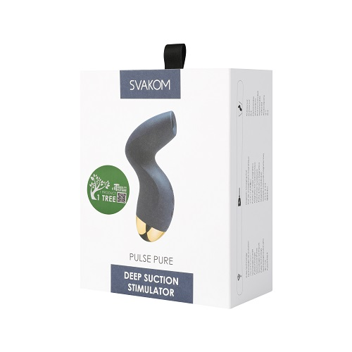 Svakom Pulse Pure Suction Stimulator Navy Blue Sensual Secret Boutique