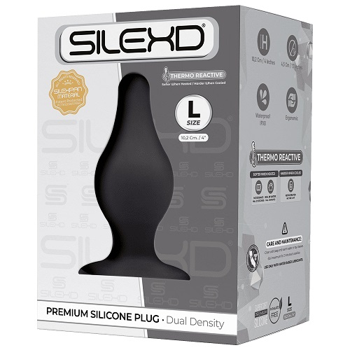 SilexD Dual Density Tapered Silicone Butt Plug Large Sensual Secret Boutique