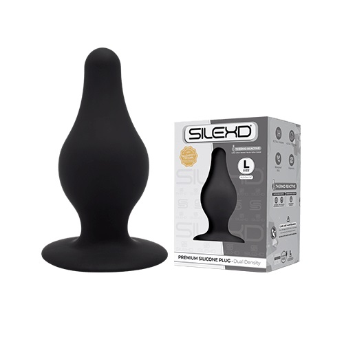 SilexD Dual Density Tapered Silicone Butt Plug Large Sensual Secret Boutique